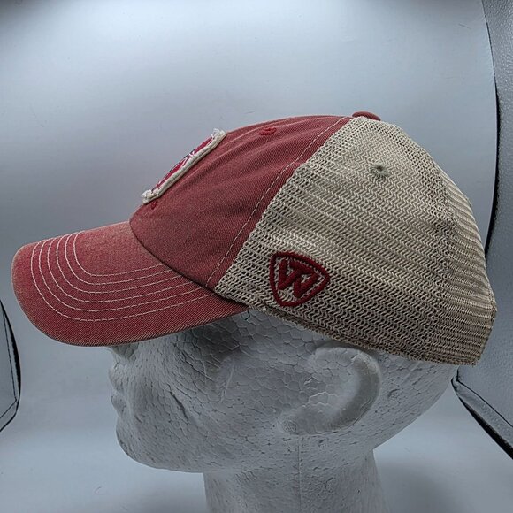 Top of the World Stanford Cardinal Trucker Hat Cap Adjustable Snapback Red NCAA - Picture 2 of 10